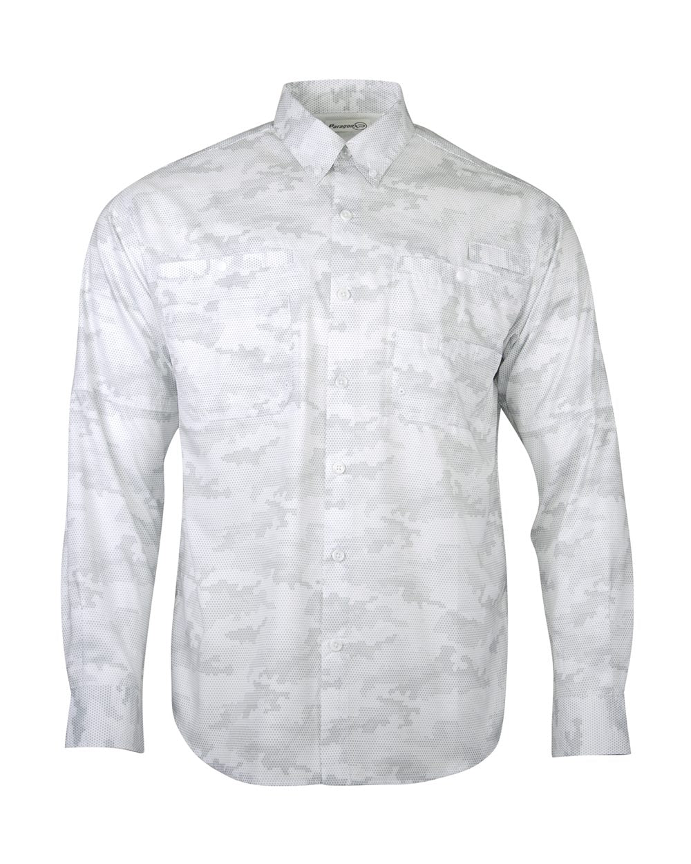 White Buxton Sublimated Long Sleeve Fishing Shirt - 709