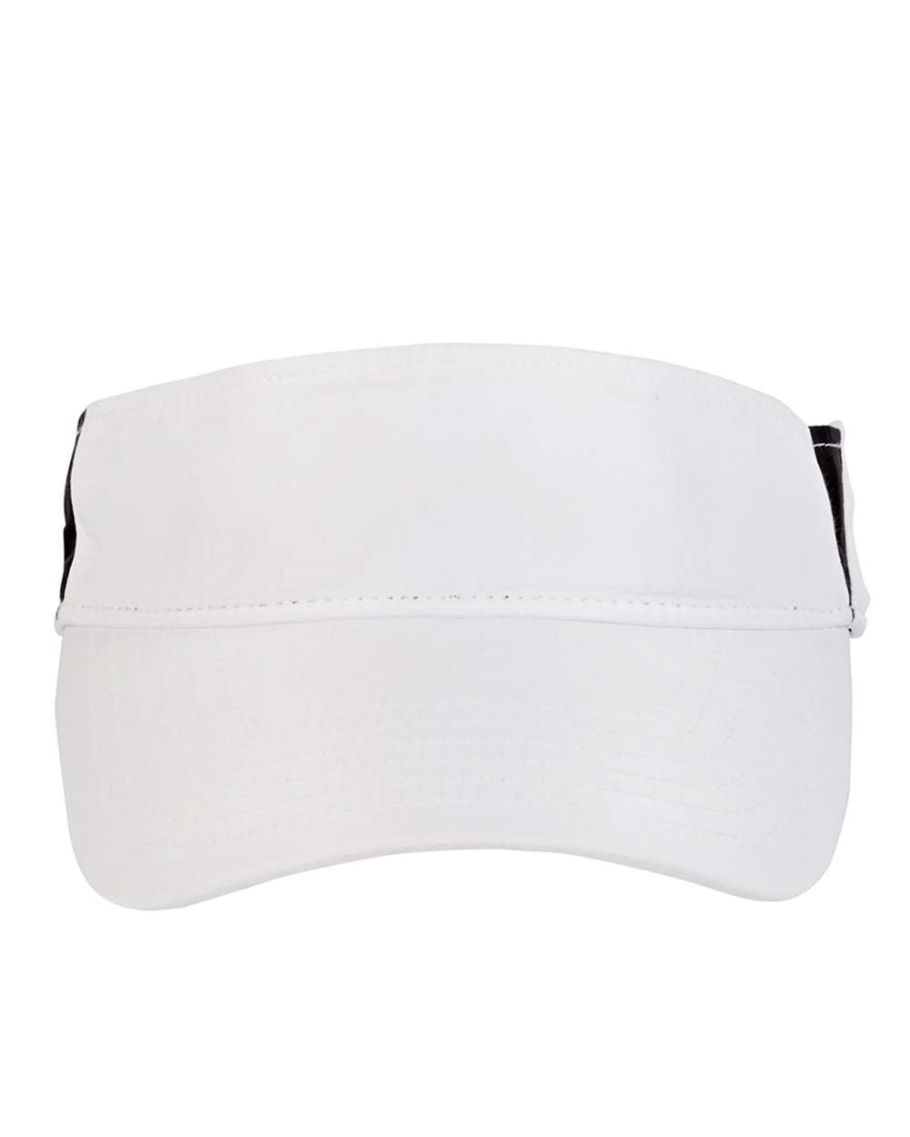 Front View of White/ Carbon Drive Performance Visor - CE002
