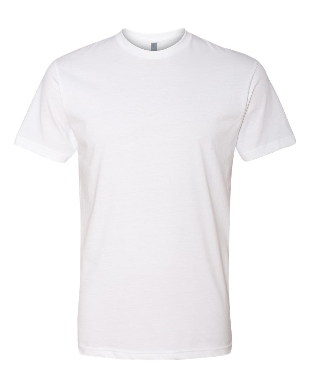 Front View of White CVC T-Shirt - 6210