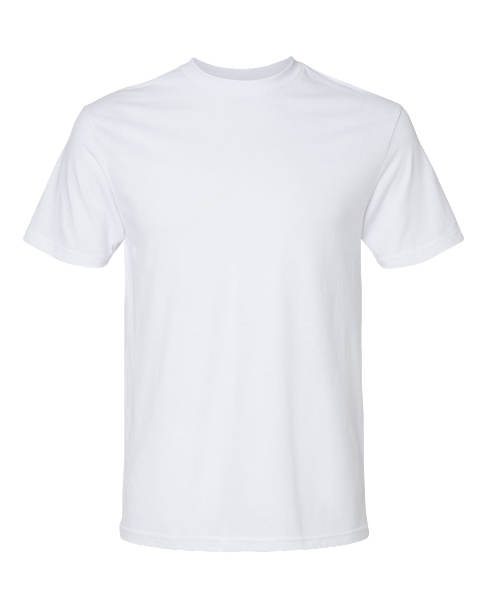 Front View of White CVC Tee - 2001CVC