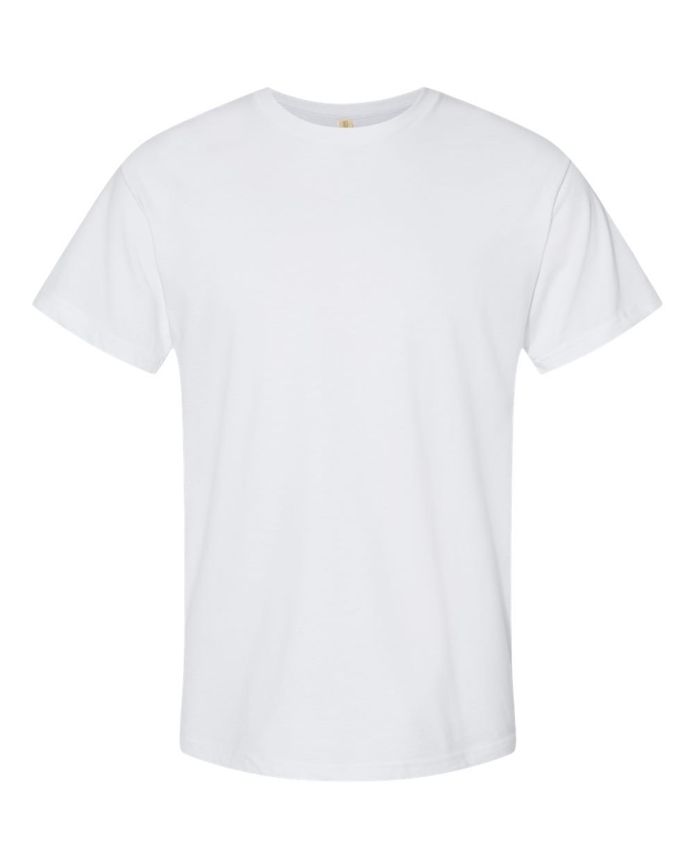 Front View of White Eco Heavyweight T-Shirt - 4600