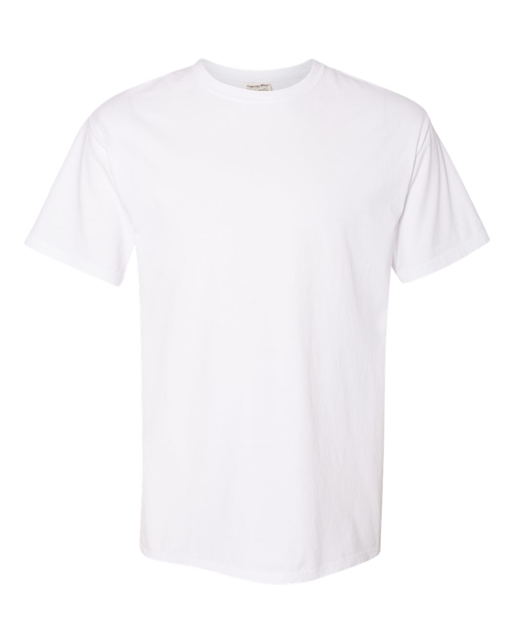 Front View of White Garment-Dyed T-Shirt - GDH100