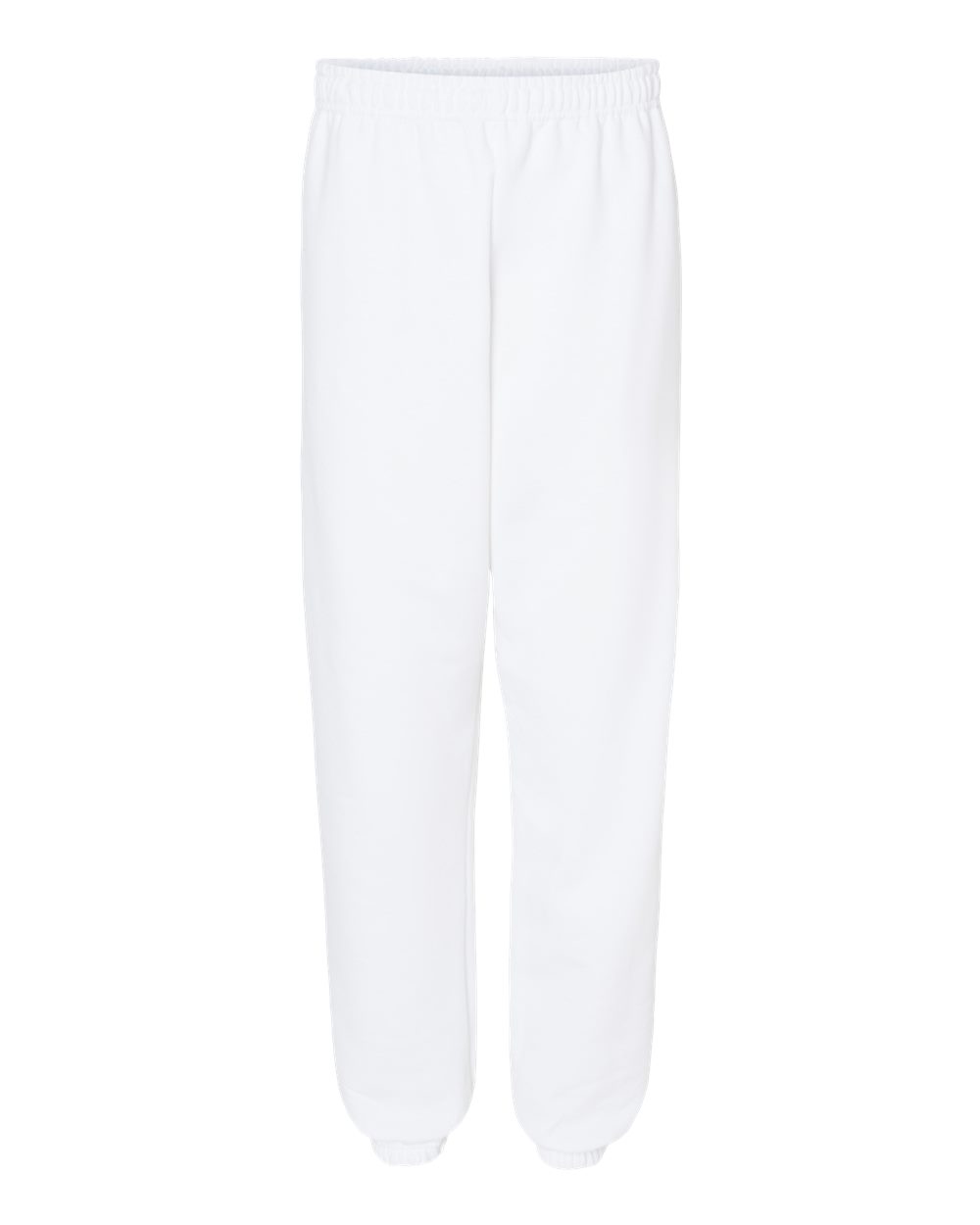 Front View of White Heavy Blend™ Sweatpants - 18200