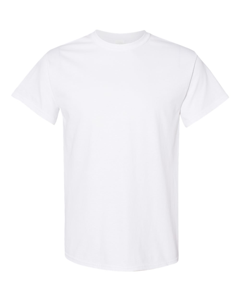 Front View of White Heavy Cotton™ T-Shirt - 5000