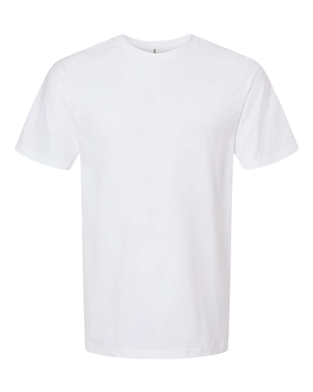 Front View of White Heavyweight Jersey T-Shirt - 290