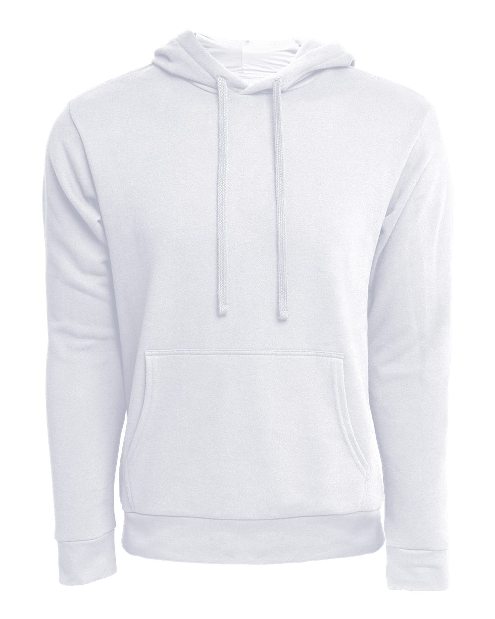 Front View of White Laguna Sueded Hoodie - 9304
