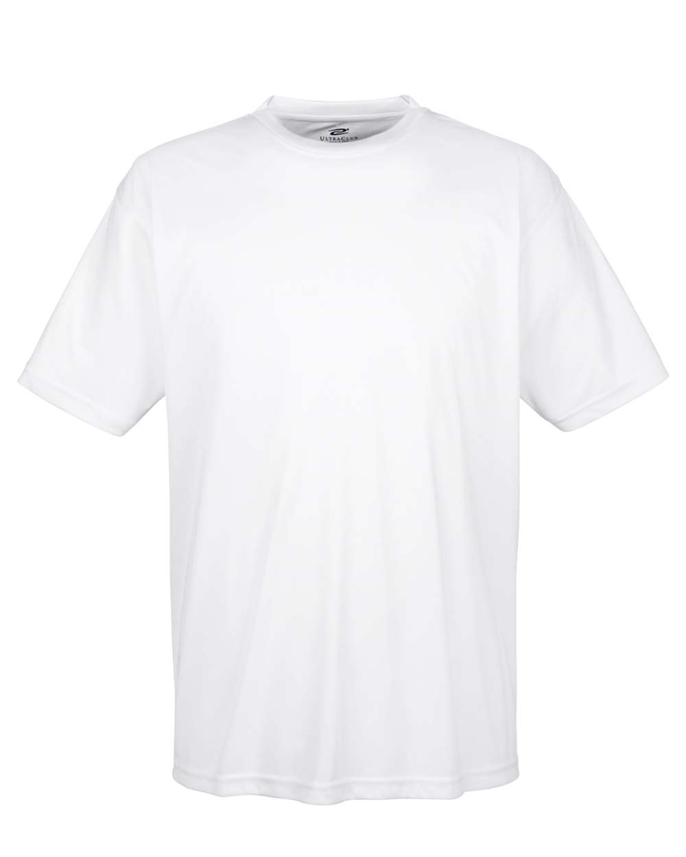 Front View of White Men's Cool & Dry Sport Performance Interlock T-Shirt - 8420