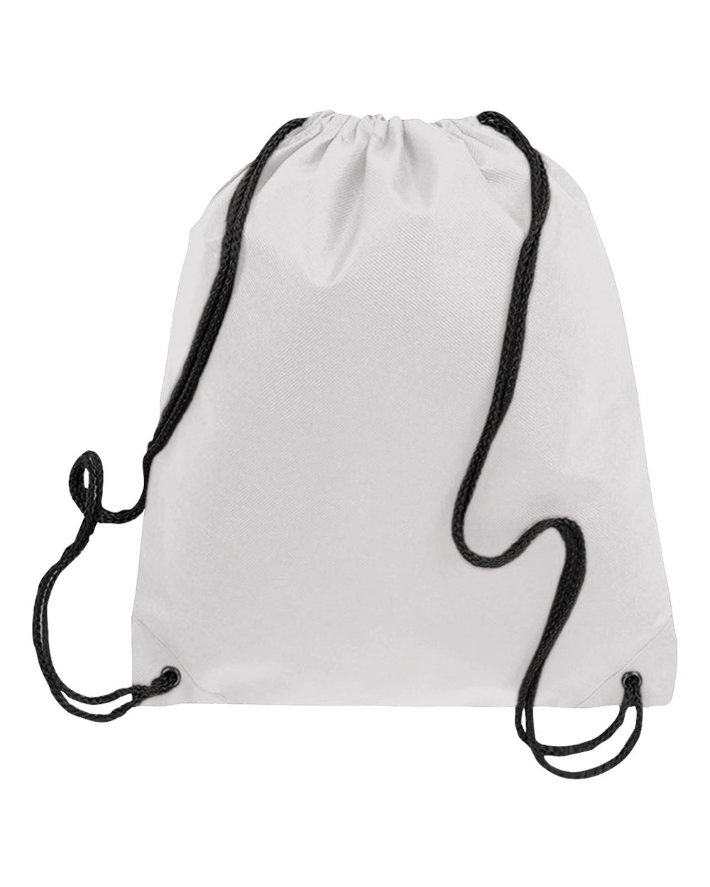 Front View of White Non-Woven Sportpack - Q1235