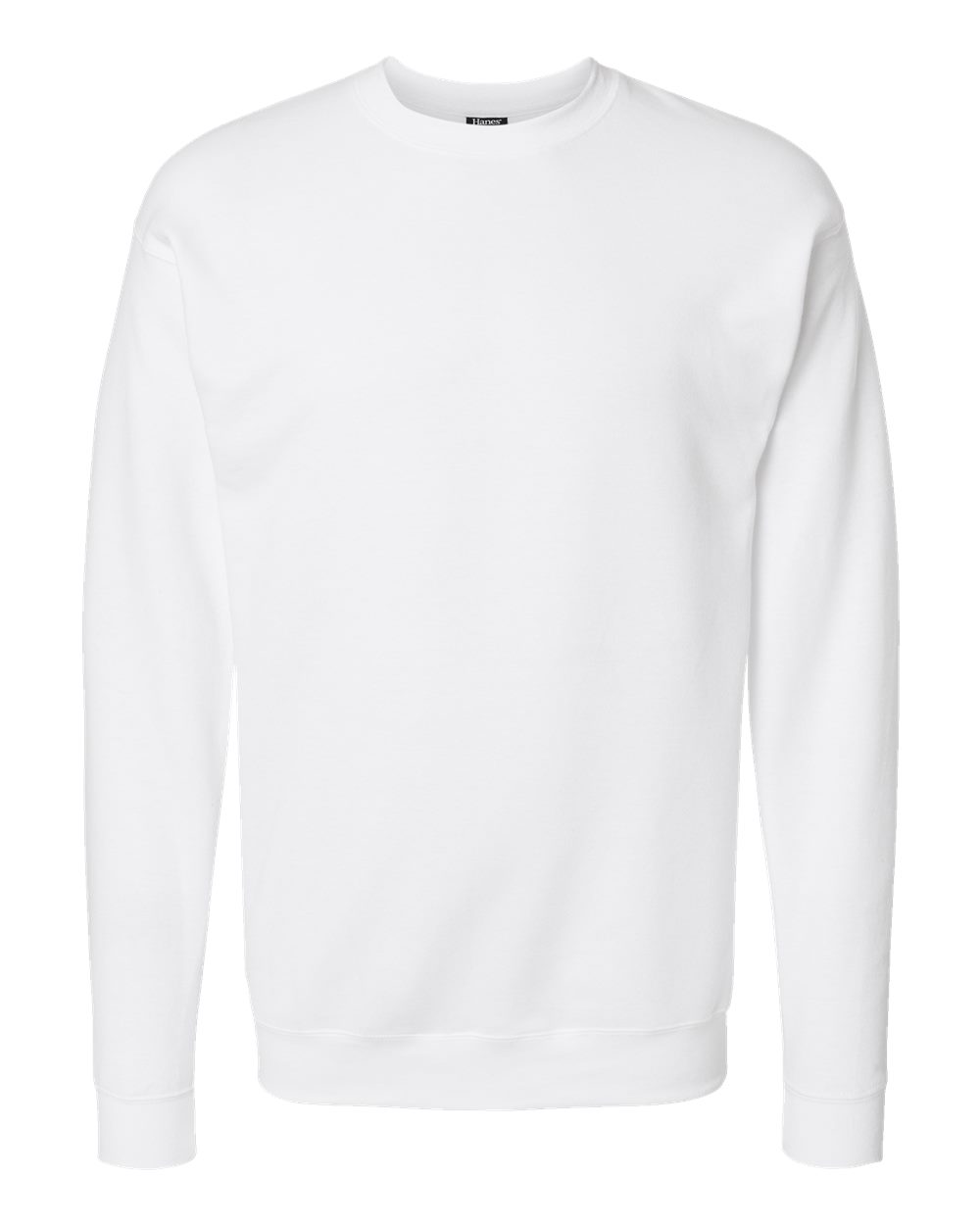 Front View of White Perfect Sweats Crewneck Sweatshirt - RS160