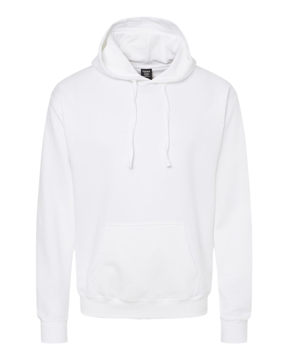 Front View of White Perfect Sweats Hooded Sweatshirt - RS170