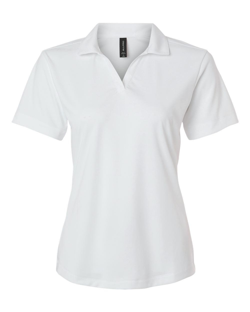 Front View of White Pro-Lock Women's Performance Polo - 41800L
