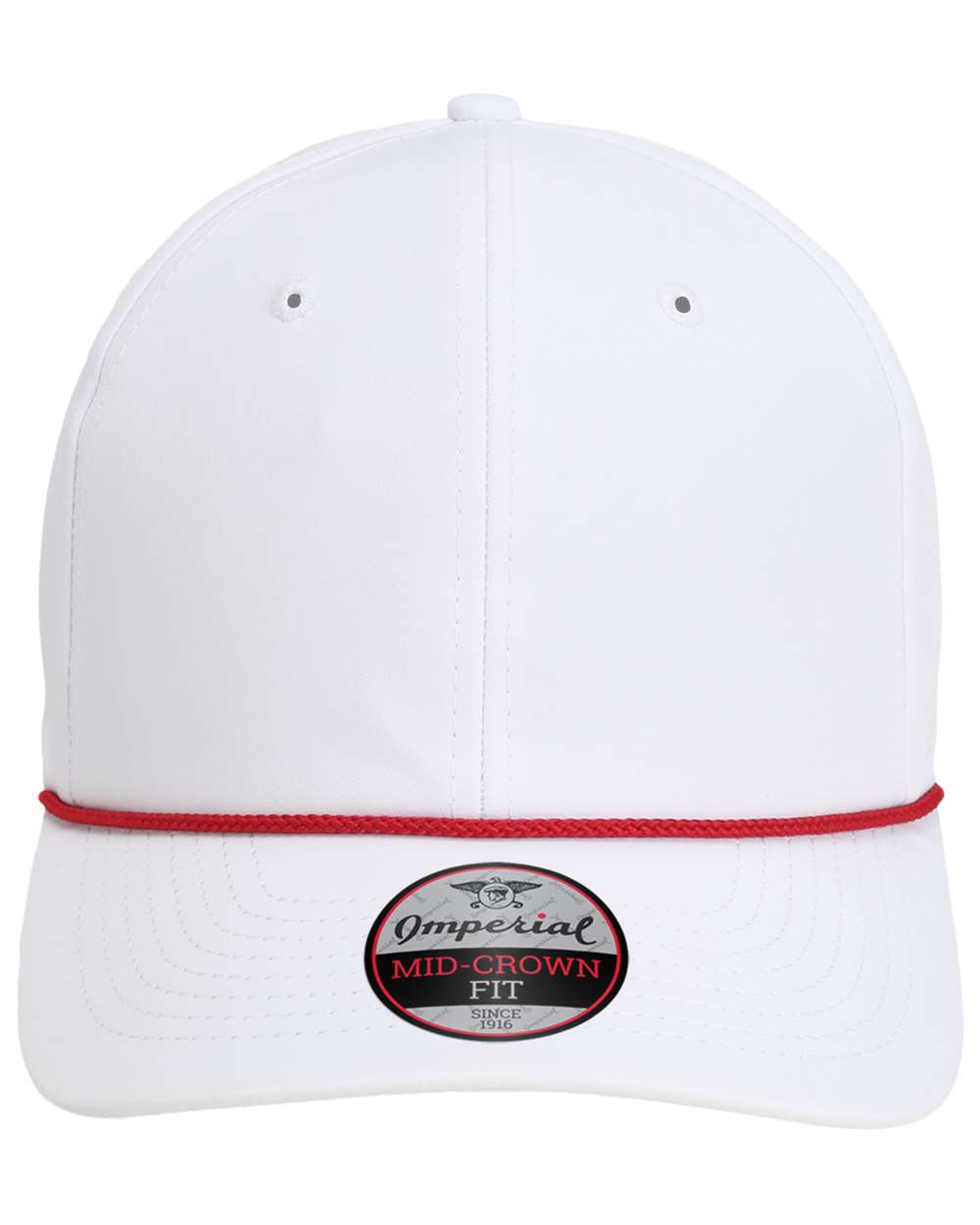 Front View of White/ Red The Wingman Cap - 7054