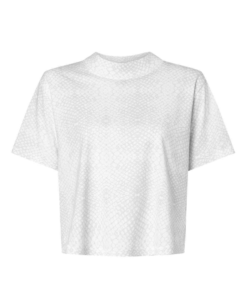 Front View of White Reptile Women's Boxy Tee - 3518