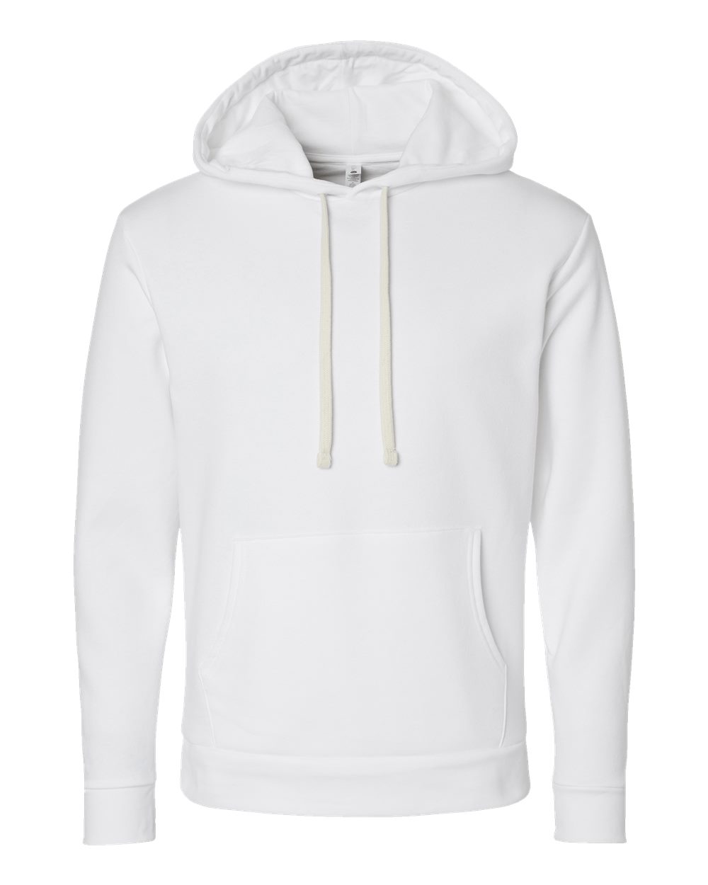 Front View of White Santa Barbara Hoodie - 9303