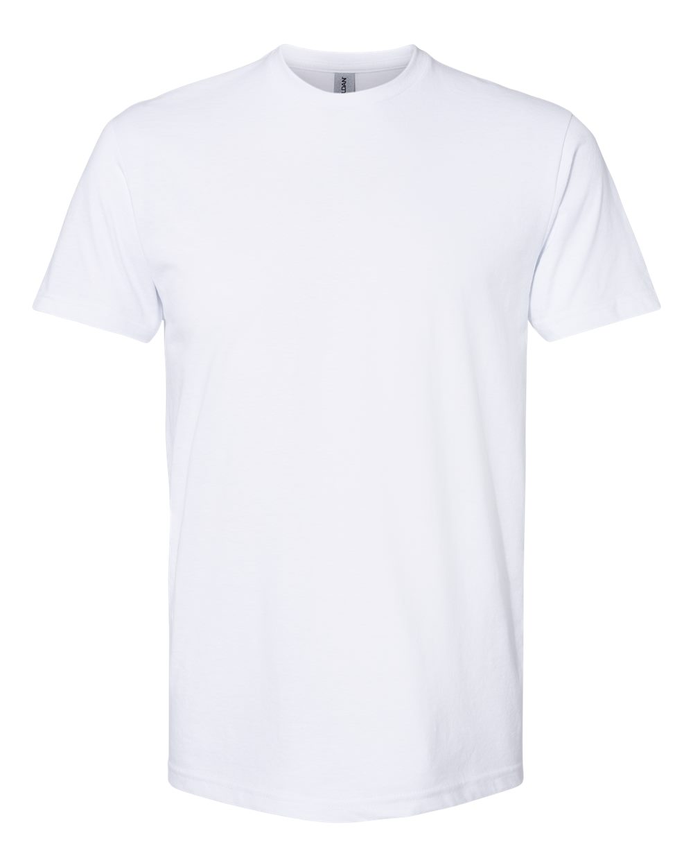 Front View of White Softstyle® CVC T-Shirt - 64000CVC