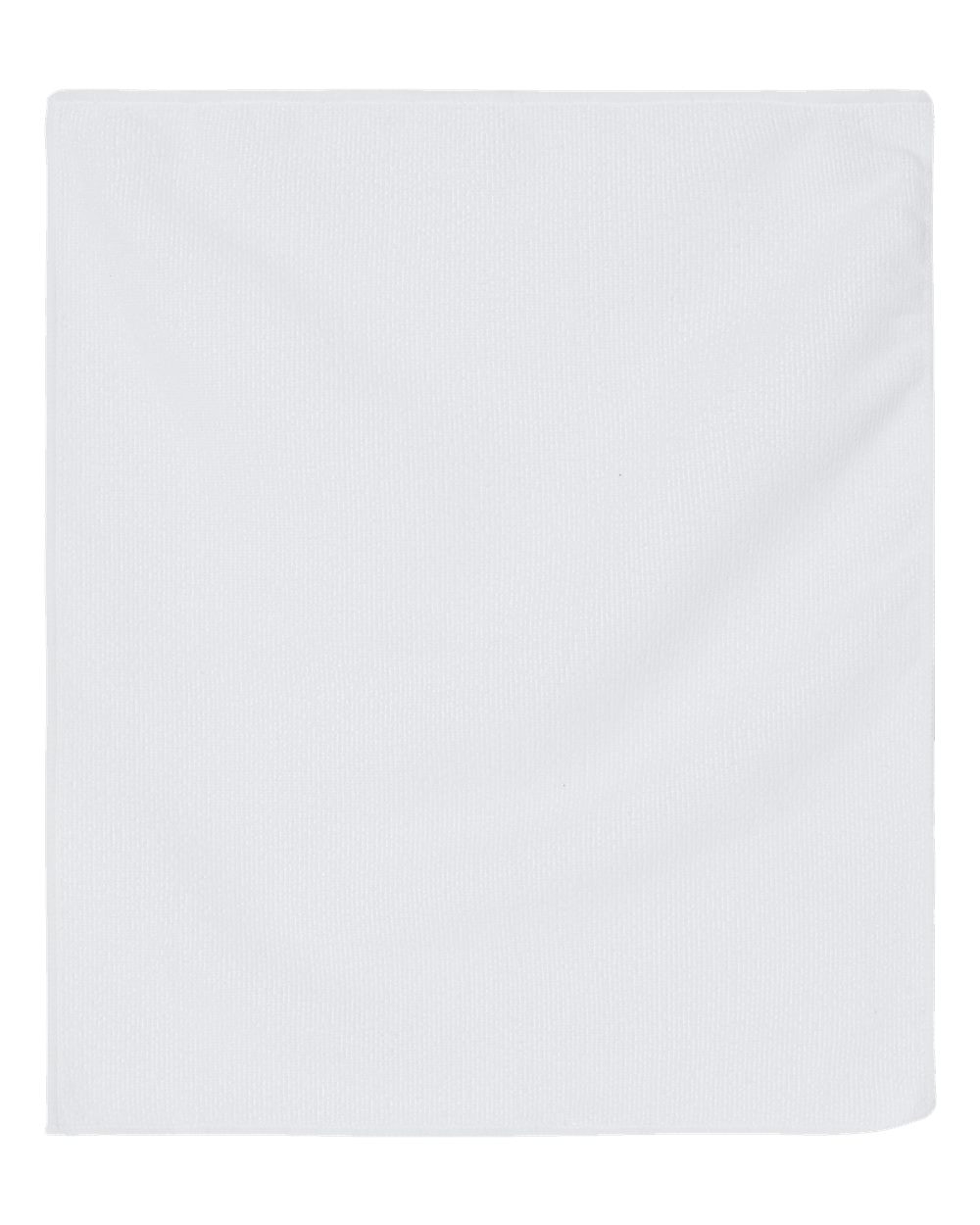 Front View of White Sublimation Standard Rally Towel - PSB1518