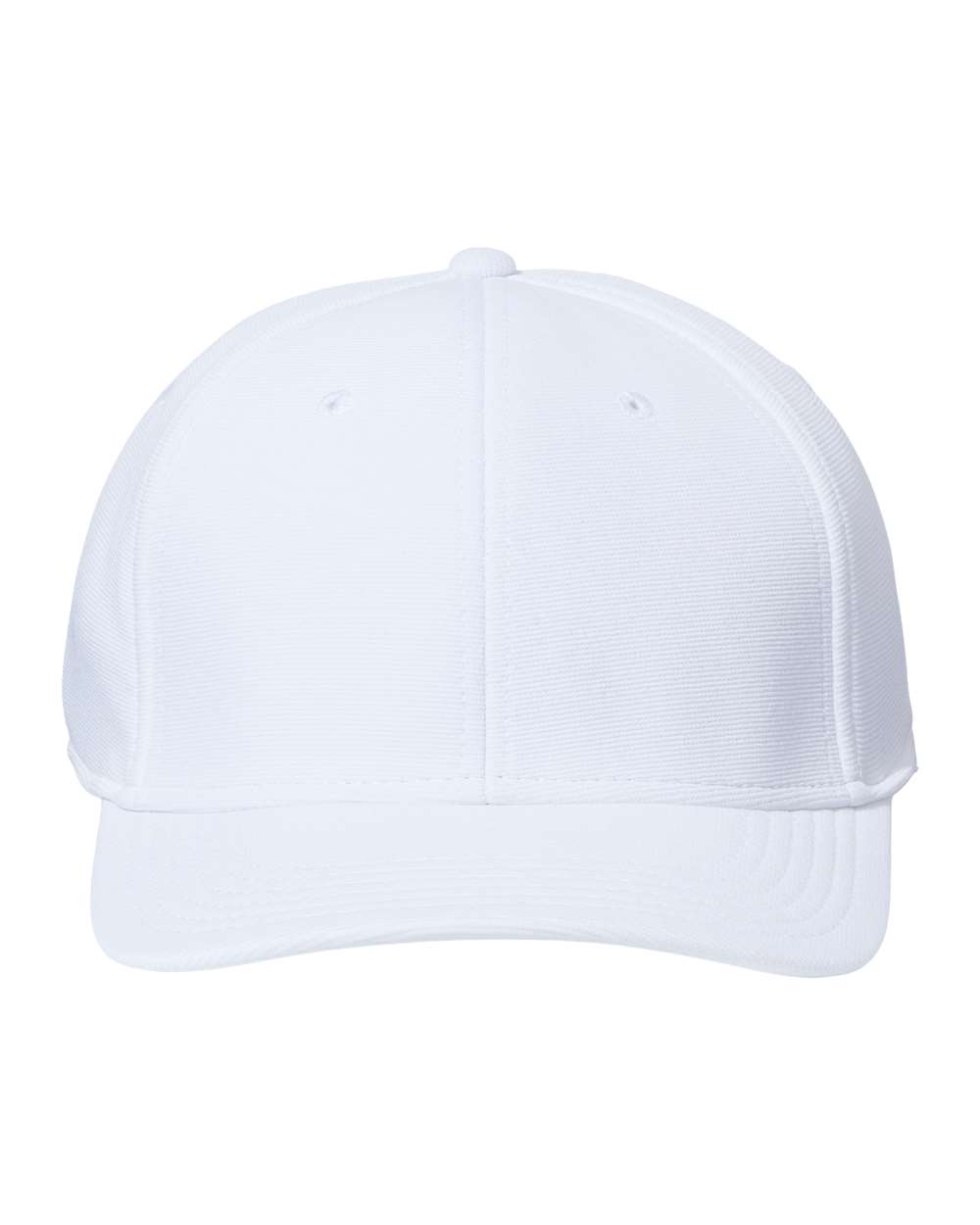Front View of White Sustainable Performance Cap - SAND