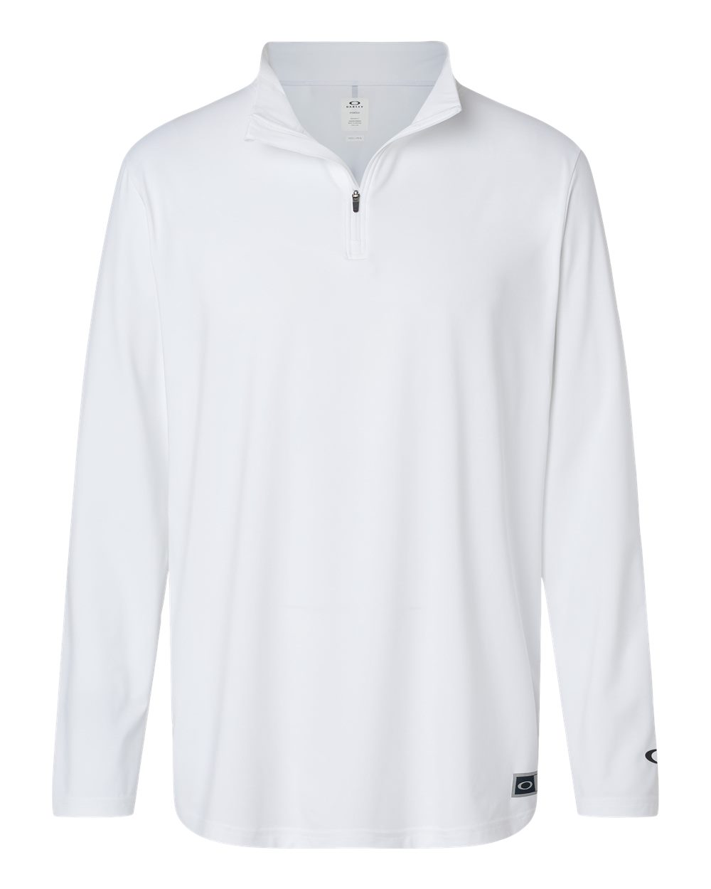 Front View of White Team Issue Podium Quarter-Zip Pullover - FOA402997