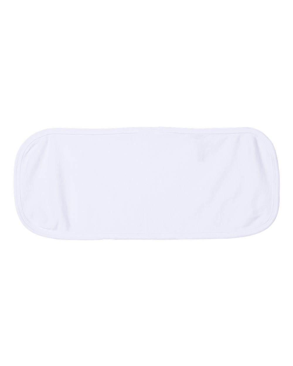 Front View of White Terry Burp Cloth - 1014