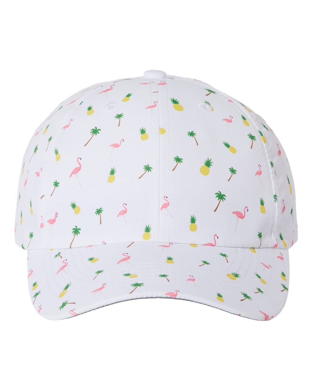 Front View of White Tropical Alter Ego Cap - X210R