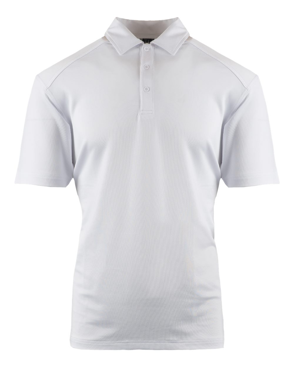 Front View of White Universal Polo - 0400