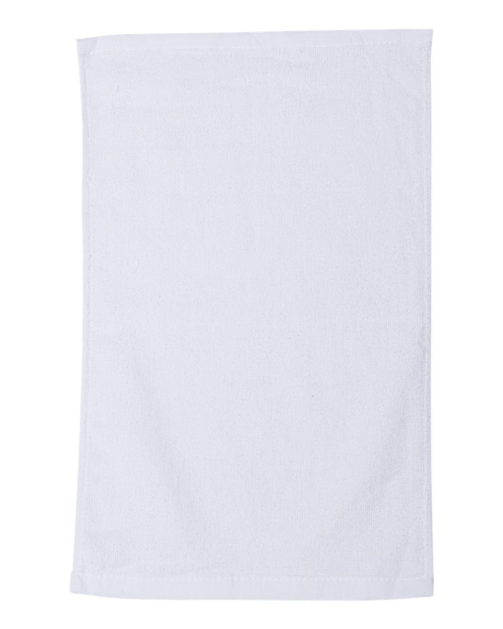 Front View of White Value Rally Towel - OAD1118