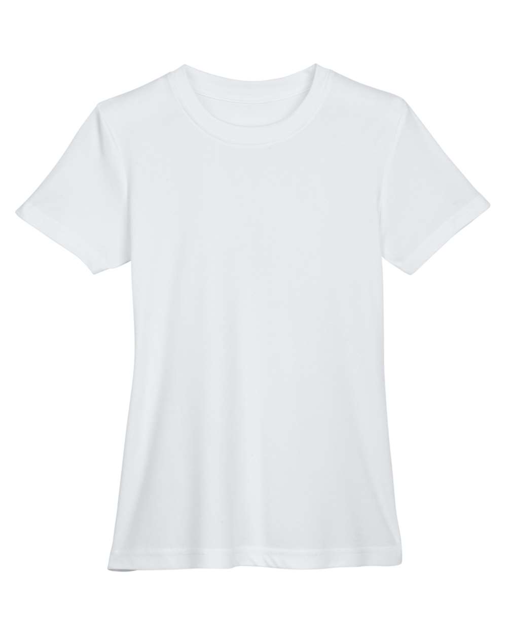 Front View of White Women's Cool and Dry Performance T-Shirt - 8620L