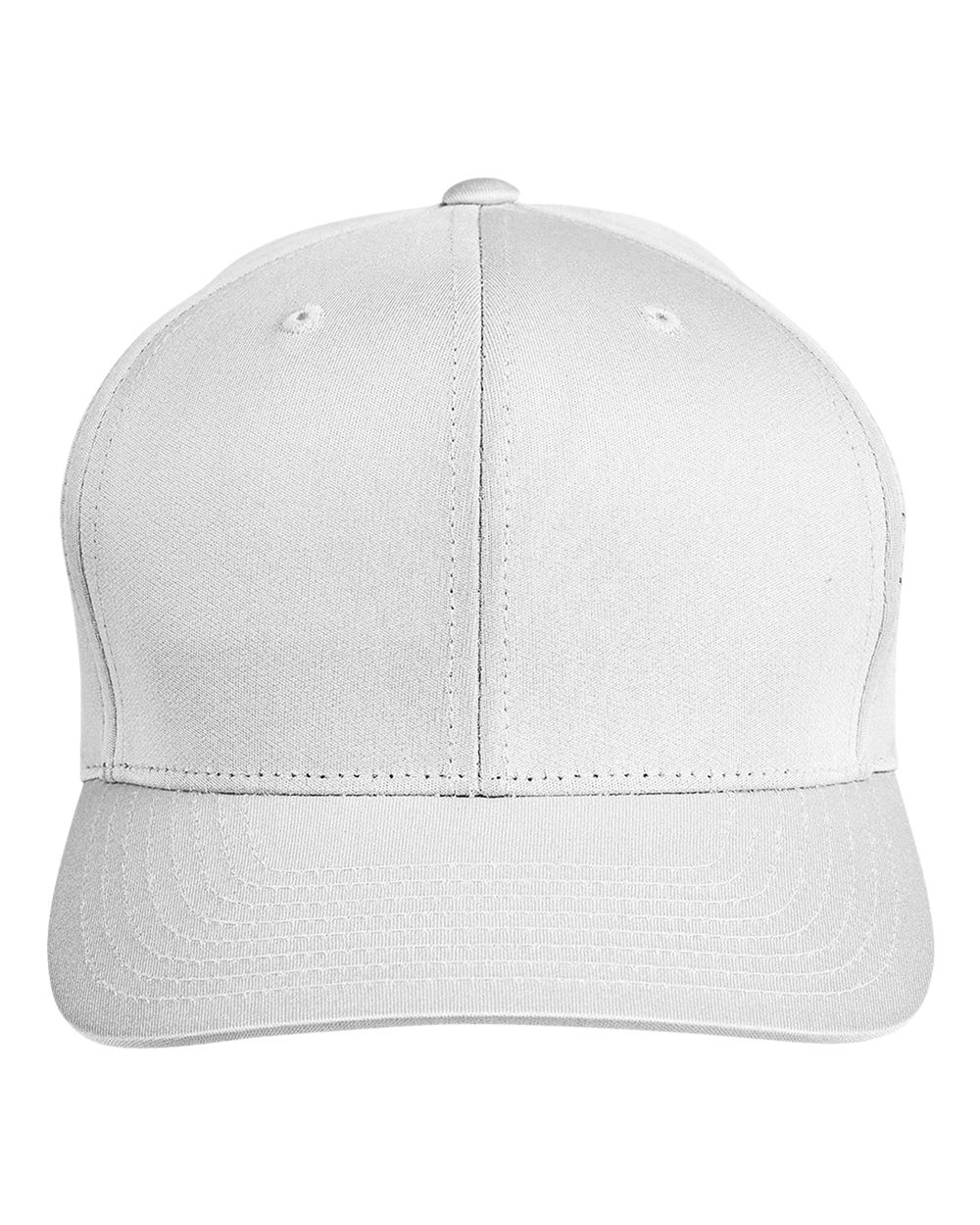Front View of White Yupoong® Youth Zone Performance Cap - TT801Y