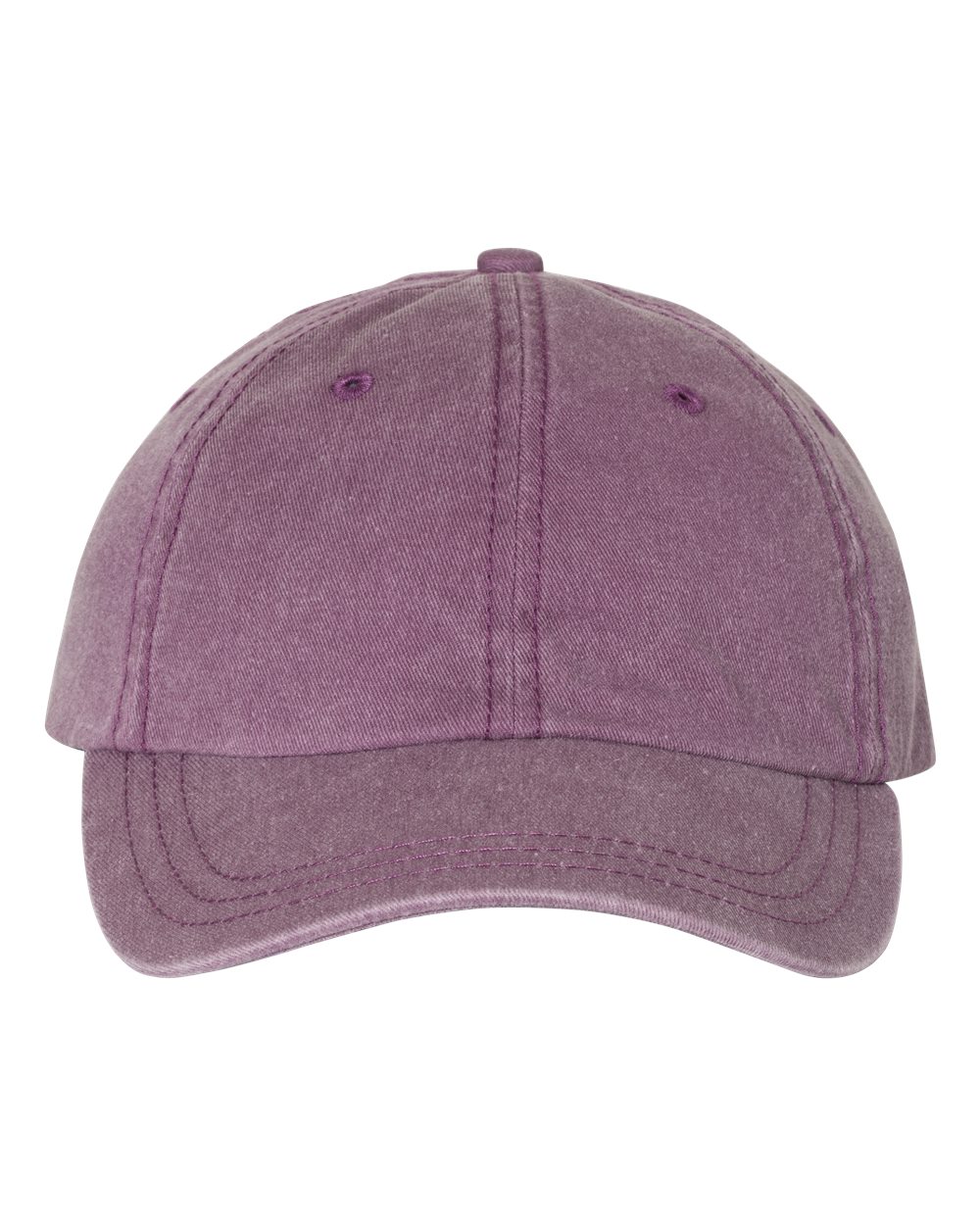 Front View of Wine Pigment-Dyed Cap - SP500