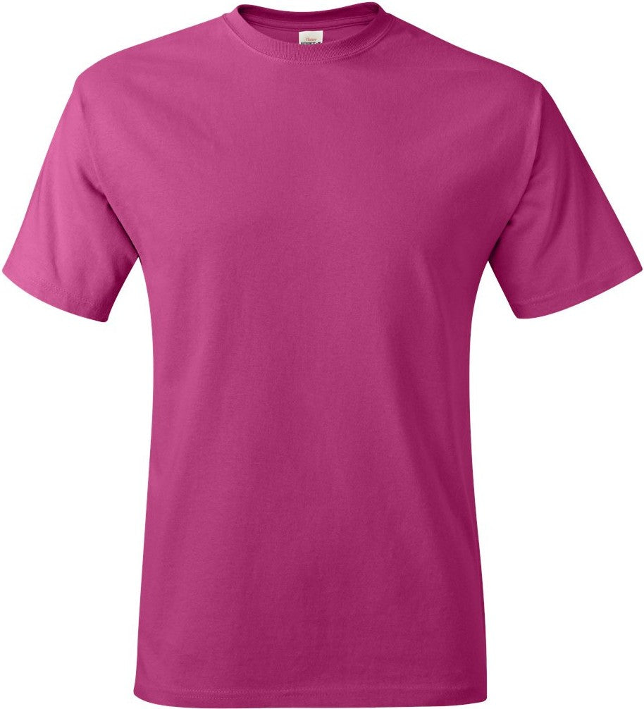 Front View of Wow Pink Authentic T-Shirt - 5250