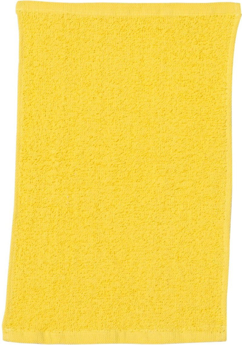 Front View of Yellow Budget Rally Towel - T18