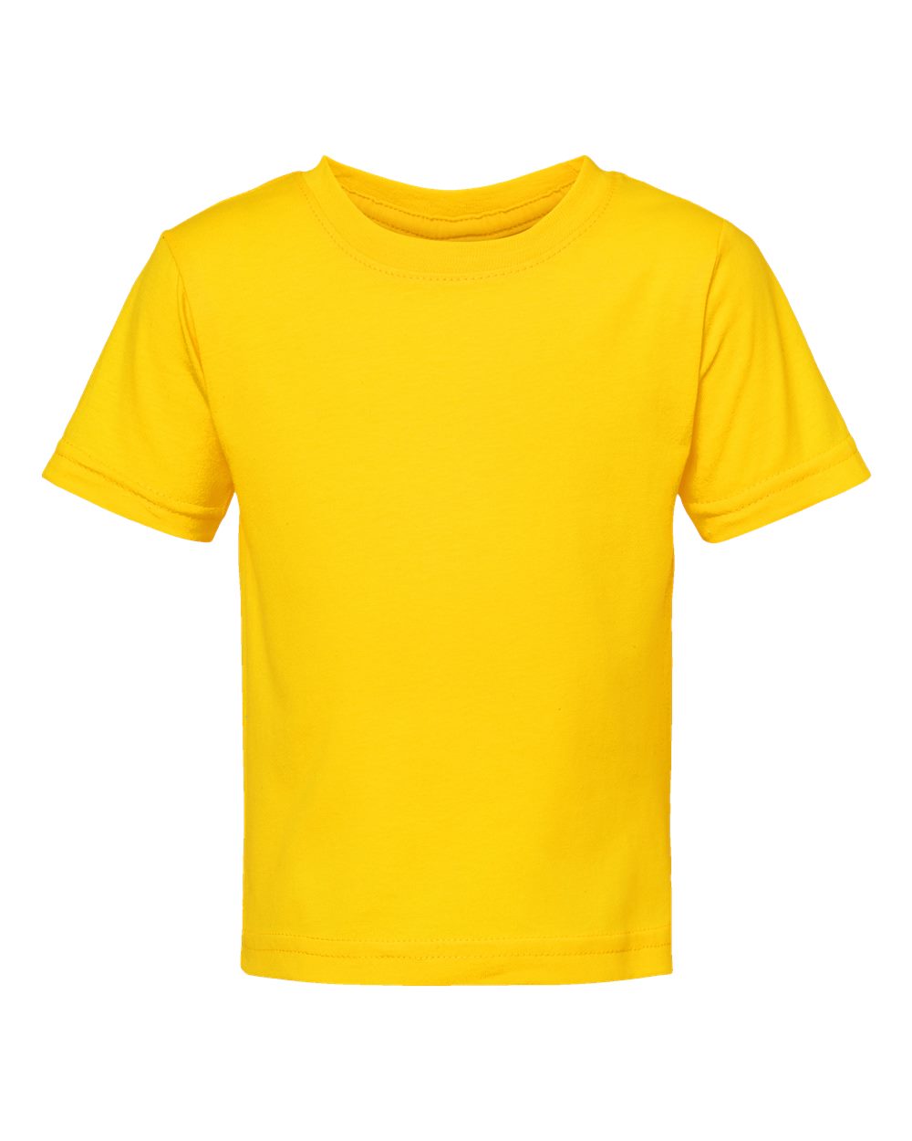 Front View of Yellow Infant Fine Jersey Tee - 3322