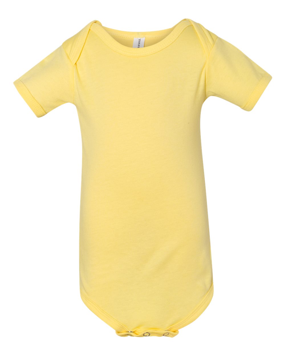 Front View of Yellow Infant Jersey One Piece - 100B