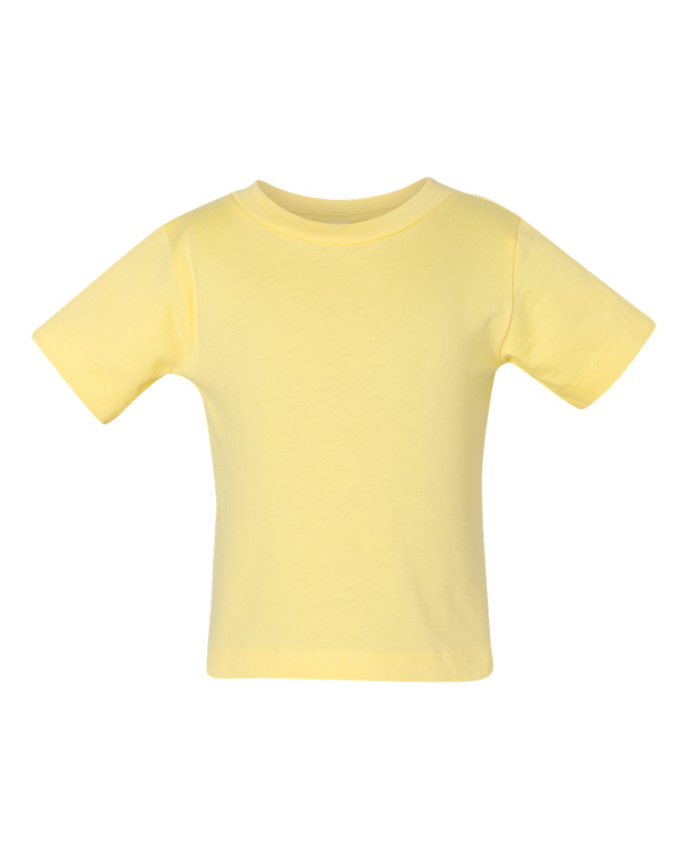 Front View of Yellow Infant Jersey Tee - 3001B