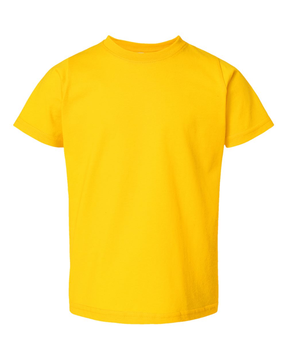Front View of Yellow Toddler Fine Jersey Tee - 3321