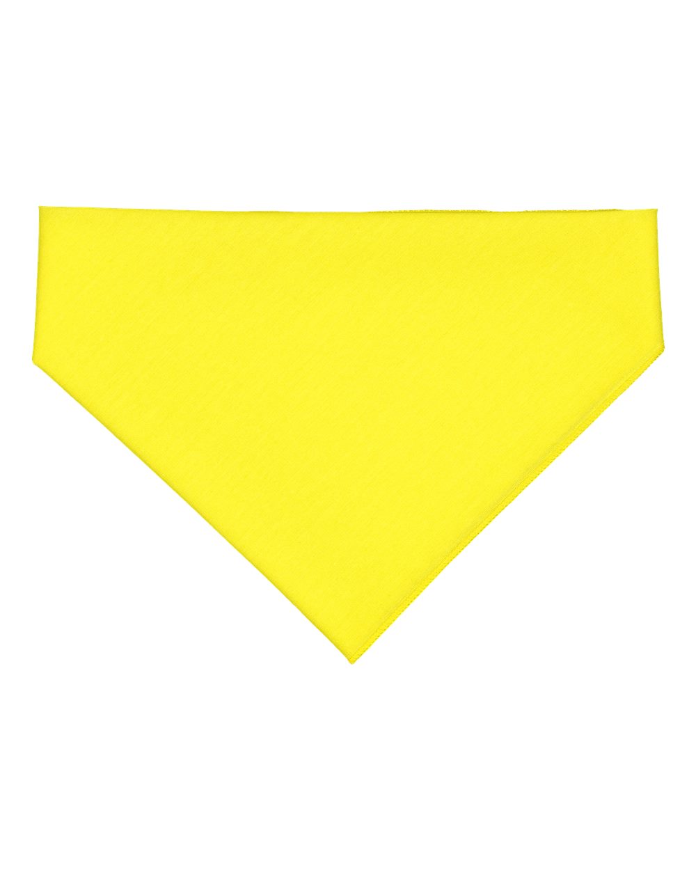 Front View of Yellow USA-Made Doggie Bandana - 3905