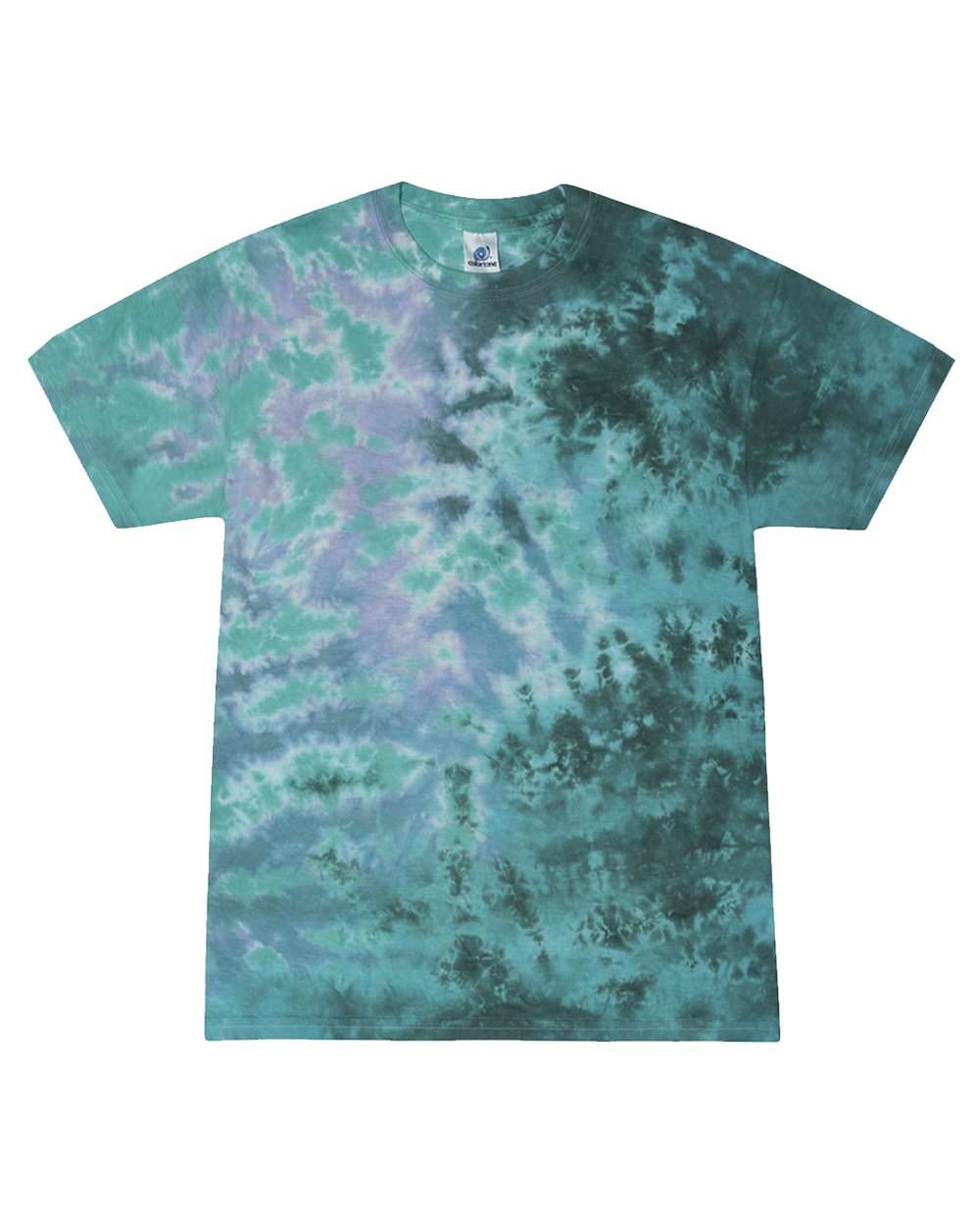 Front View of Zero G Multi-Color Tie-Dyed T-Shirt - 1000