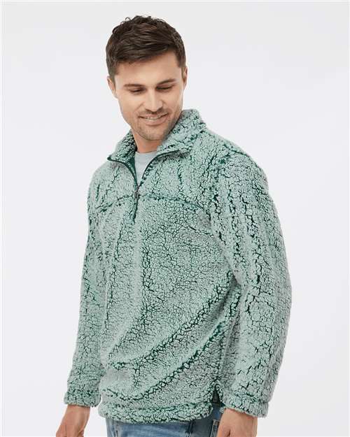 Frosty Hunter Sherpa Fleece Quarter-Zip Pullover - Q10
