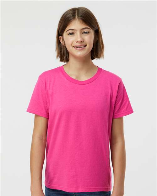 Fuchsia Youth Fine Jersey T-Shirt - 235