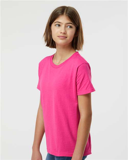 Fuchsia Youth Fine Jersey T-Shirt - 235