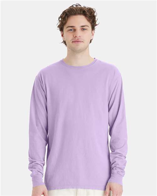Future Lavender Garment-Dyed Long Sleeve T-Shirt - GDH200