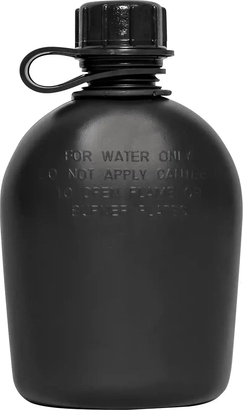 Genuine G.i 3 Piece 1 Qt. Canteen with Clip Olive Drab