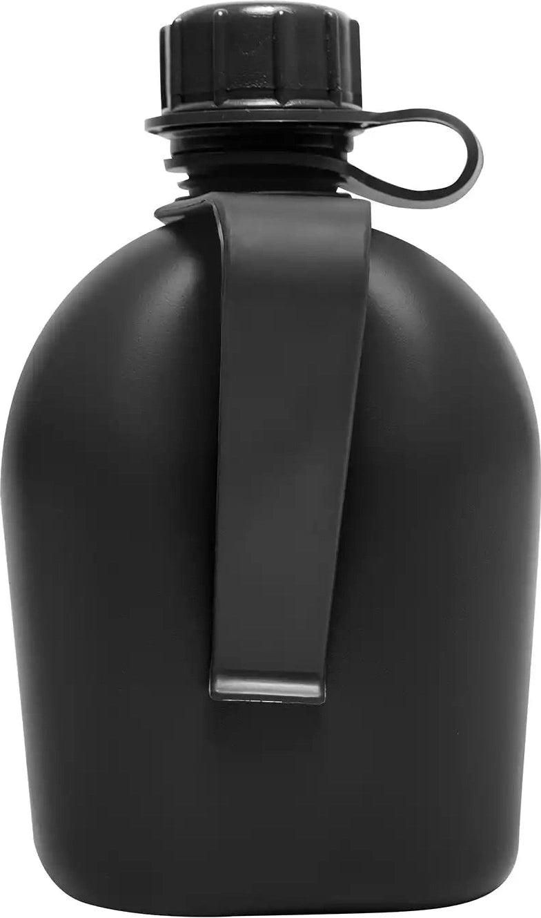 Genuine G.i 3 Piece 1 Qt. Canteen with Clip Olive Drab