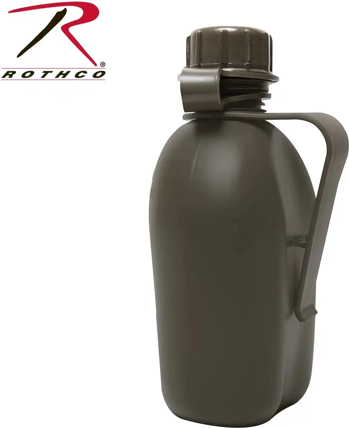 Genuine G.i 3 Piece 1 Qt. Canteen with Clip Olive Drab