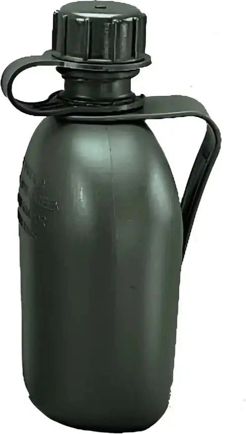 Genuine G.i 3 Piece 1 Qt. Canteen with Clip Olive Drab