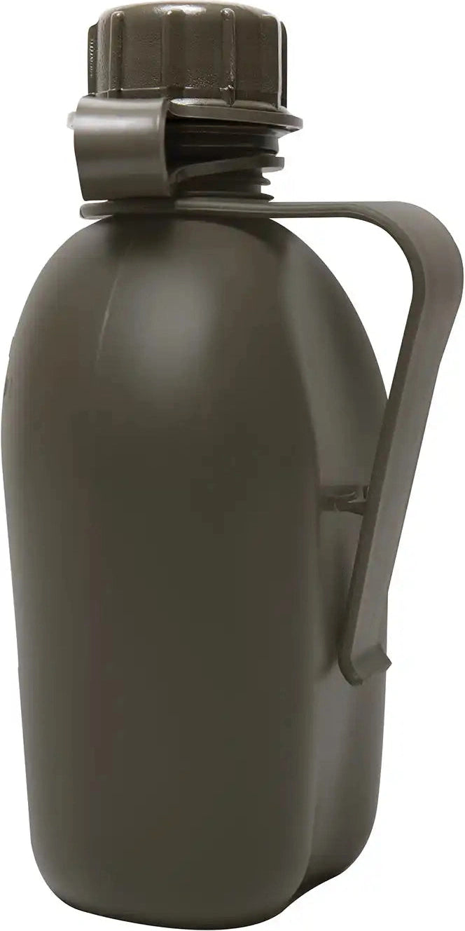 Genuine G.i 3 Piece 1 Qt. Canteen with Clip Olive Drab