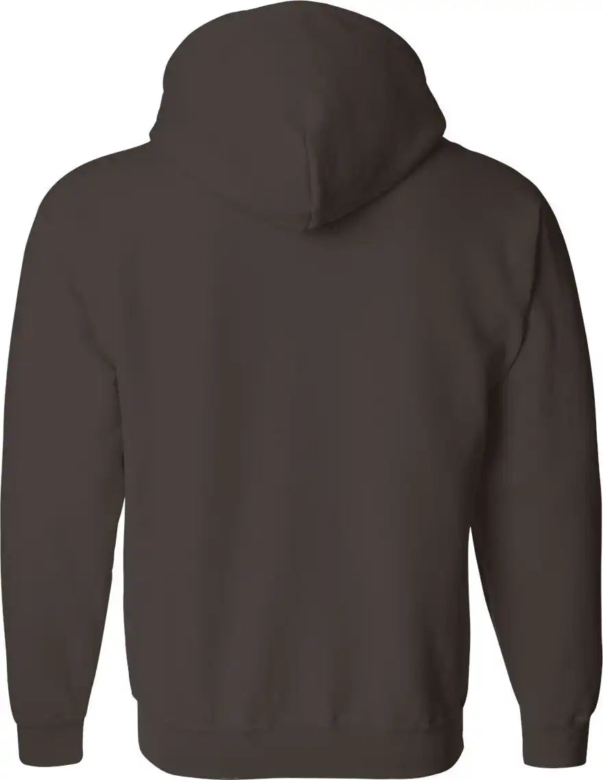 Gildan 18600 Heavy Blend™ Full-zip Hooded Sweatshirt - Dark Chocolate