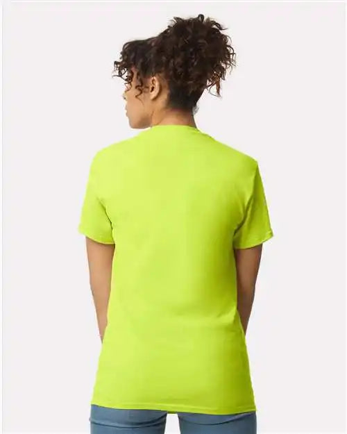Gildan 2300 Ultra Cotton® Pocket T-shirt - Safety Green