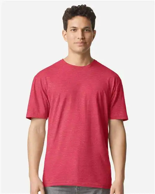 Gildan 3000g Light Cotton T-shirt - 3000 - Heather Red