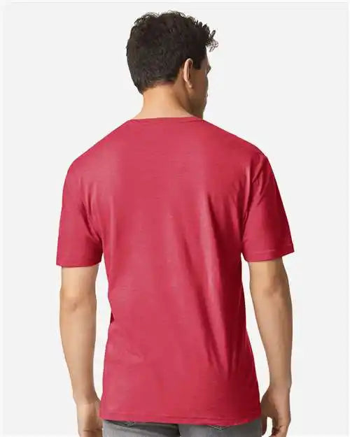 Gildan 3000g Light Cotton T-shirt - 3000 - Heather Red